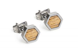 Kovové náušnice Lini Earrings Hexagon Kovové náušnice Lini Earrings Hexagon