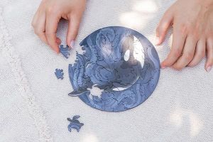 Dřevěné puzzle Kosatka Dřevěné puzzle Kosatka