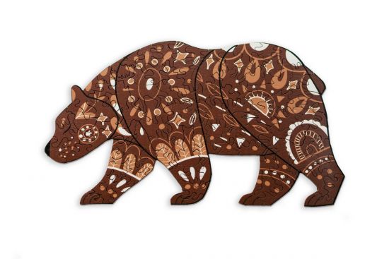 Dřevěné puzzle Scandi Medvěd Dřevěné puzzle Scandi Medvěd