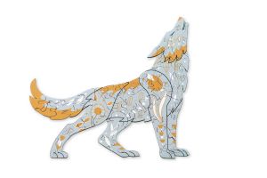 Dřevěné puzzle Scandi Vlk Dřevěné puzzle Scandi Vlk