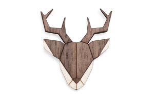 Dřevěná brož Deer Brooch Dřevěná brož Deer Brooch