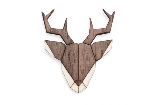 Dřevěná brož Deer Brooch Dřevěná brož Deer Brooch