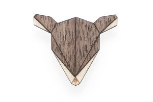 Dřevěná brož Doe Brooch Dřevěná brož Doe Brooch