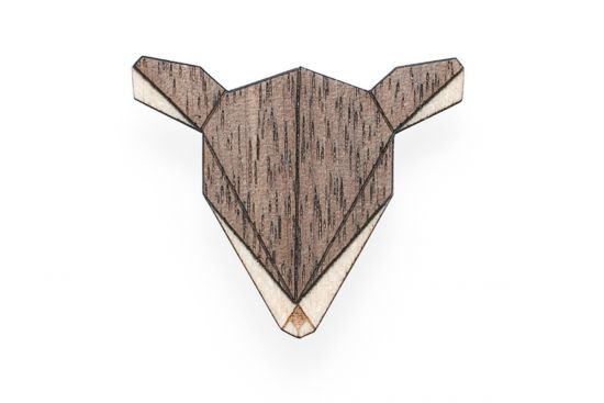 Dřevěná brož Doe Brooch Dřevěná brož Doe Brooch