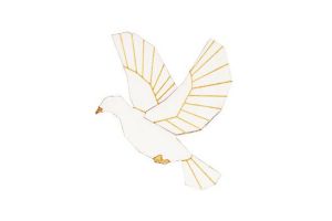 Dřevěná brož Dove Brooch Dřevěná brož Dove Brooch