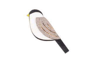 Dřevěná brož Natural Cutebird Brooch Dřevěná brož Natural Cutebird Brooch