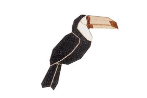 Dřevěná brož Toucan Brooch Dřevěná brož Toucan Brooch