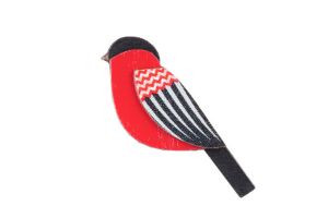 Dřevěná brož Zigzag Cutebird Brooch Dřevěná brož Zigzag Cutebird Brooch