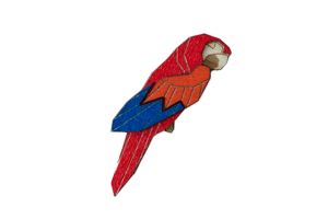 Dřevěná brož Ara Parrot Brooch Dřevěná brož Ara Parrot Brooch
