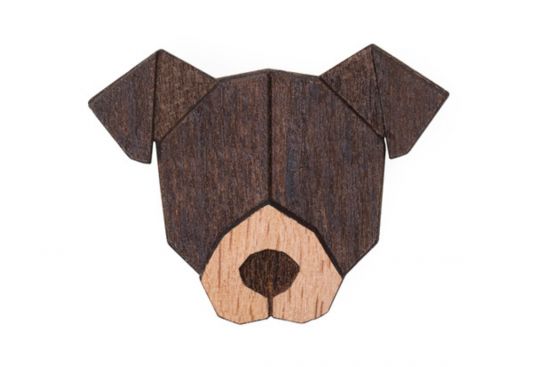 Dřevěná brož American Pit Bull Terrier Brooch Dřevěná brož American Pit Bull Terrier Brooch
