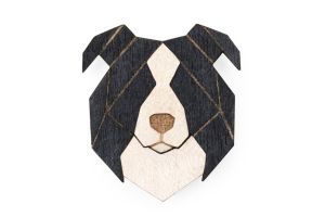 Dřevěná brož Border Collie Brooch Dřevěná brož Border Collie Brooch