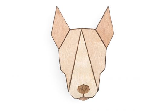 Dřevěná brož Bull Terrier Brooch Dřevěná brož Bull Terrier Brooch