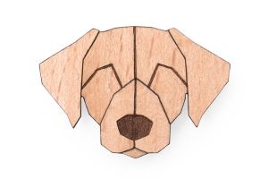 Dřevěná brož Labrador Brooch Dřevěná brož Labrador Brooch