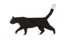 Dřevěná brož Walking Cat Brooch