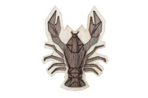Dřevěná brož Cancer Brooch Dřevěná brož Cancer Brooch