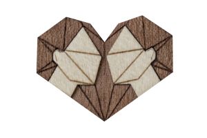 Dřevěná brož Gemini Brooch Dřevěná brož Gemini Brooch