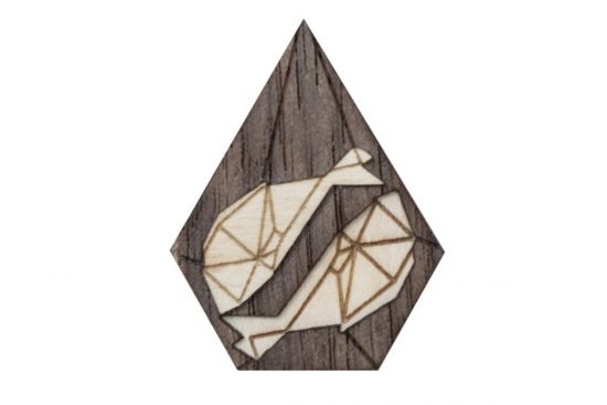 Dřevěná brož Pisces Brooch Dřevěná brož Pisces Brooch