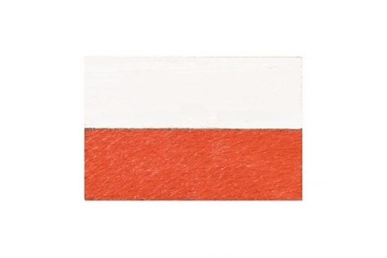 Dřevěná brož vlajka Polsko Dřevěná brož vlajka Polsko