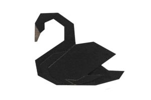 Dřevěná brož Black Swan Brooch Dřevěná brož Black Swan Brooch