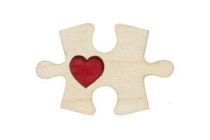 Dřevěná brož Puzzle 1 Brooch Dřevěná brož Puzzle 1 Brooch
