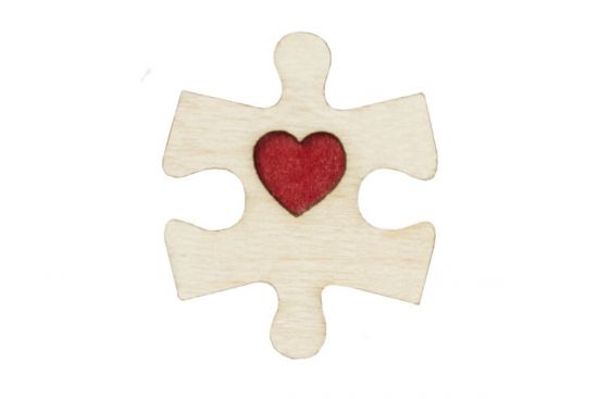 Dřevěná brož Puzzle 2 Brooch Dřevěná brož Puzzle 2 Brooch