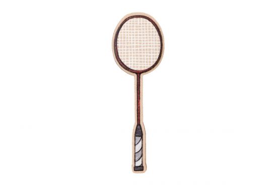 Dřevěná brož Badmintonová pálka Dřevěná brož Badmintonová pálka