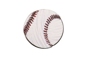 Dřevěná brož Baseballový míč Dřevěná brož Baseballový míč