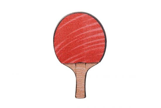 Dřevená brož Ping pongová raketa Dřevená brož Ping pongová raketa