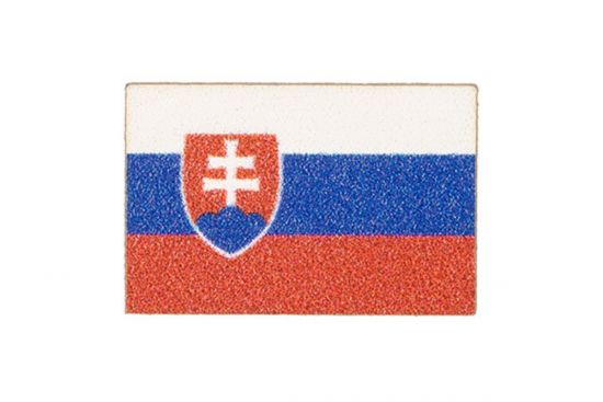 Dřevěná brož vlajka Slovensko Dřevěná brož vlajka Slovensko
