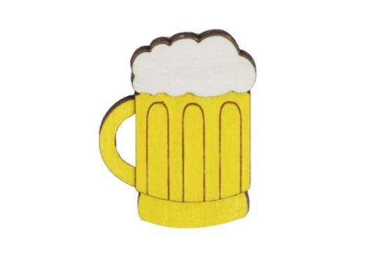 Dřevěná brož Beer Brooch Dřevěná brož Beer Brooch