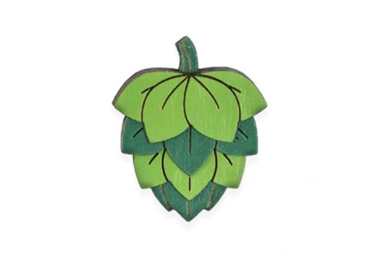 Dřevěná brož Hops Brooch Dřevěná brož Hops Brooch