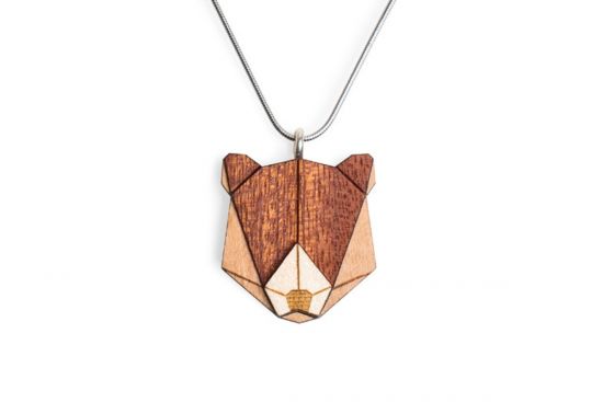 Dřevěný přívěsek Bear Pendant Dřevěný přívěsek Bear Pendant