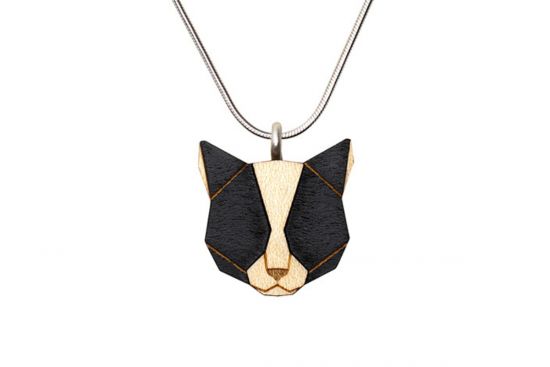 Dřevěný přívěsek Black Cat Pendant Dřevěný přívěsek Black Cat Pendant
