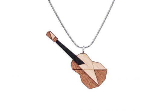 Dřevěný přívěsek Guitar Pendant Dřevěný přívěsek Guitar Pendant