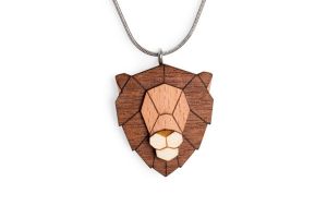 Dřevěný přívěsek Lion Pendant Dřevěný přívěsek Lion Pendant