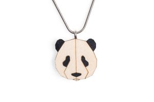 Dřevěný přívěsek Panda Pendant Dřevěný přívěsek Panda Pendant