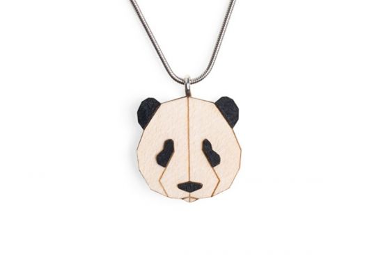 Dřevěný přívěsek Panda Pendant Dřevěný přívěsek Panda Pendant