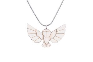 Dřevěný přívěsek Snowy Owl Pendant Dřevěný přívěsek Snowy Owl Pendant