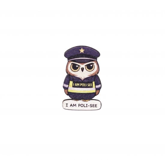 Dřevěná brož Polisee Dřevěná brož Polisee